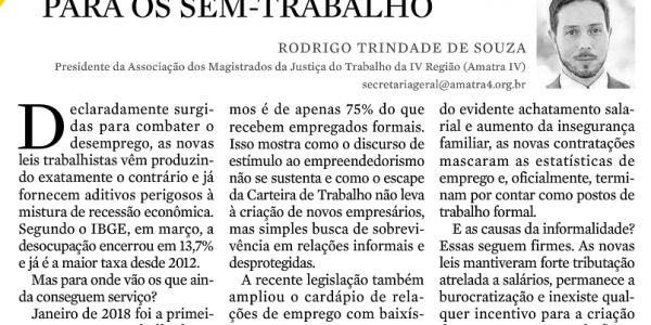 ARTIGO: O DIA DO TRABALHO PARA OS SEM-TRABALHO