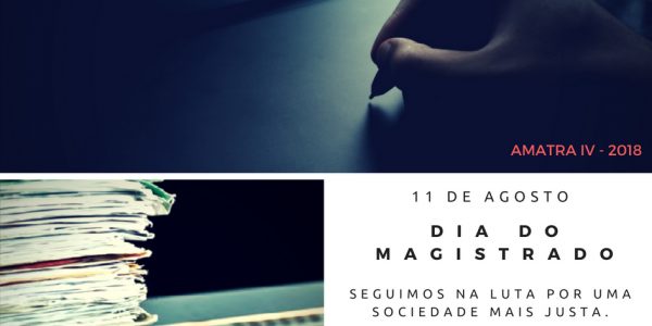 11/8: aos magistrados, a saudação da AMATRA IV