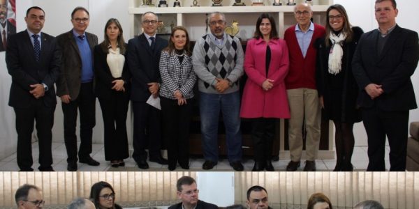 Representantes da Frentas Rio Grande do Sul reuniram-se com o senador Paulo Paim